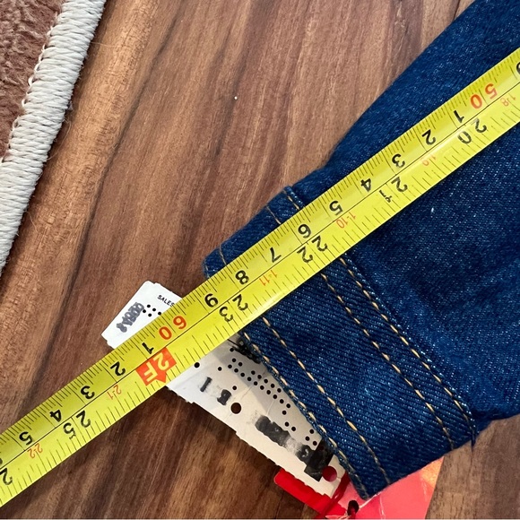 NEIMAN MARCUS denim dress button front elastic waist deadstock NWT sz 9 VINTAGE - Picture 9 of 10